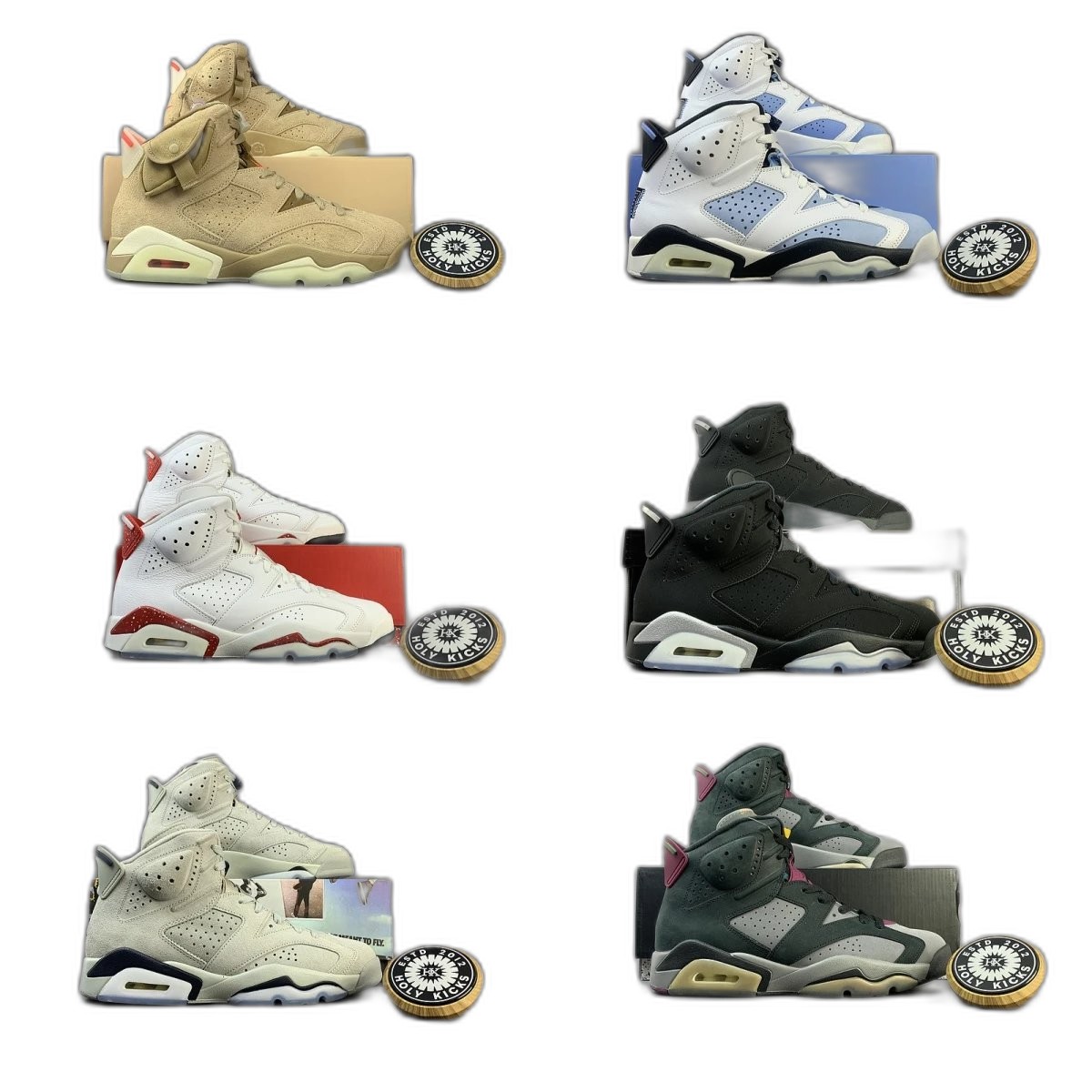 Air Jordan 6 8+ colorways [Premium Quality]
