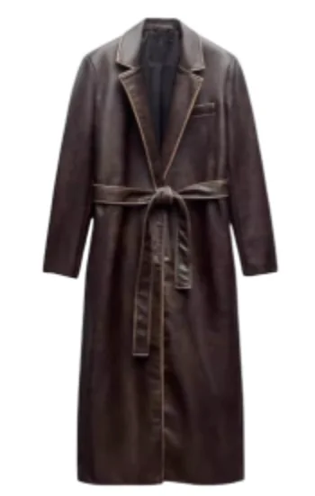 Zara Leather Coat