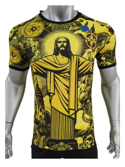 Yellow Brazil Special Edition Jersey Player Version