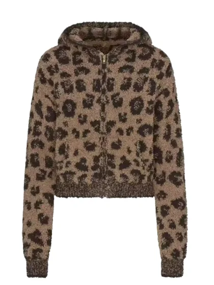Skims Leopard Bathrobe