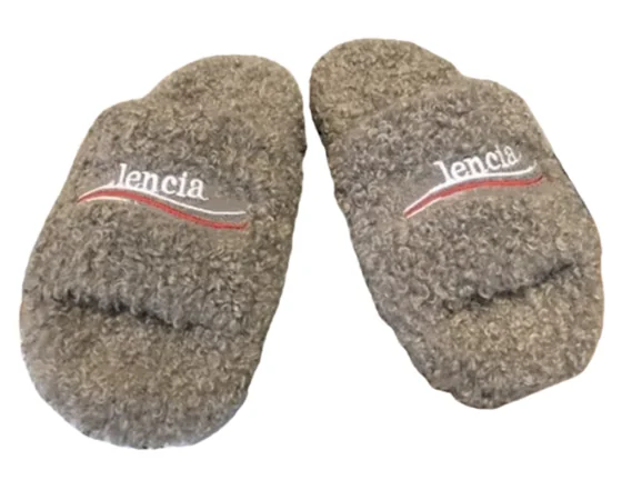 Balenciaga Fur Slides