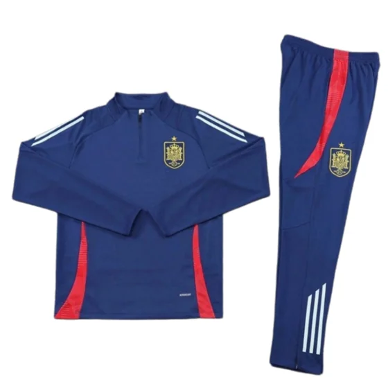 2425 Spain navy blue Training suit set