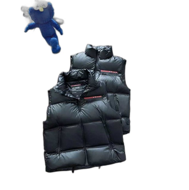 Prada Re-Nylon Linea Rossa Down Puffer Vest