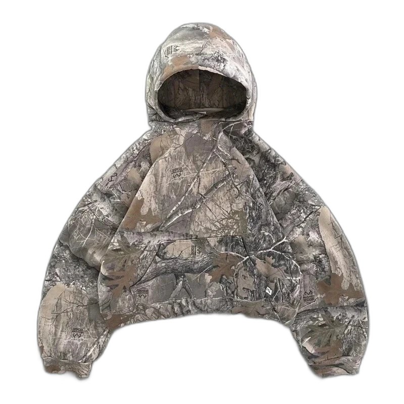 Forest Patern Oversized Hoodie