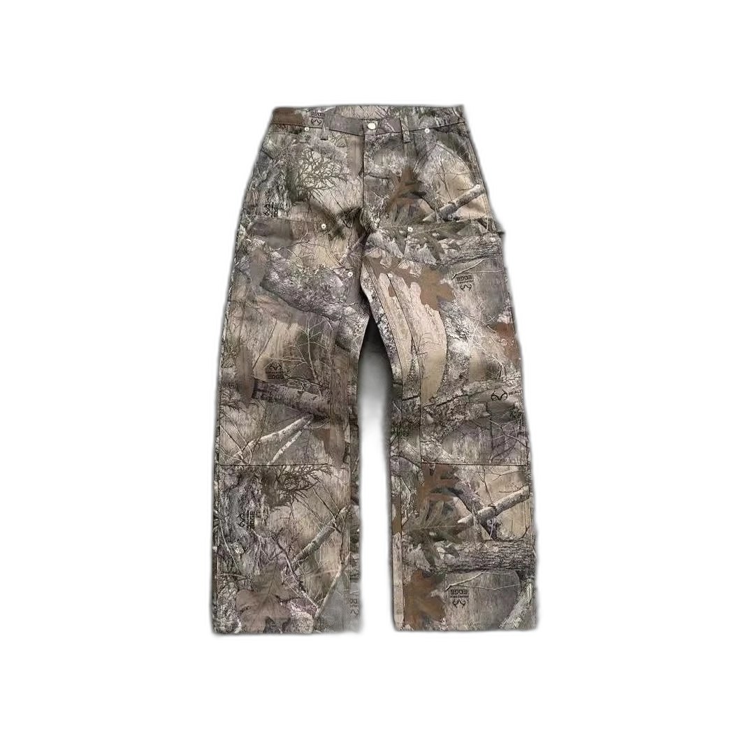 Forest Pattern Double Knee Denim