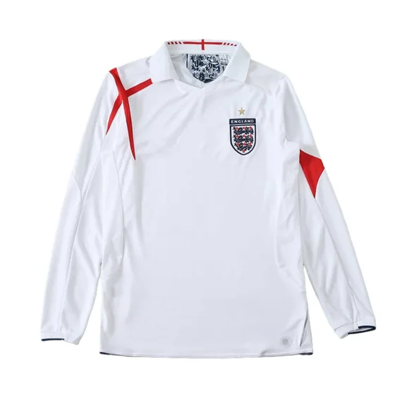 2006 season England home retro Long sleeved Fan version