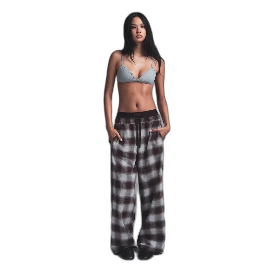 Oversized Double Waisted Pijama Pants