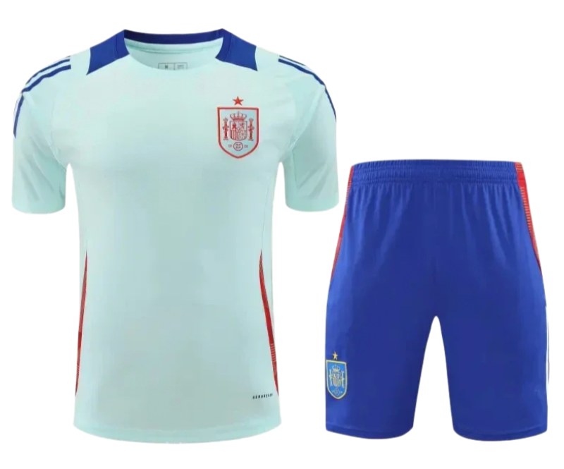 2425 Spain Training clothes suit Short sleeve Fan version