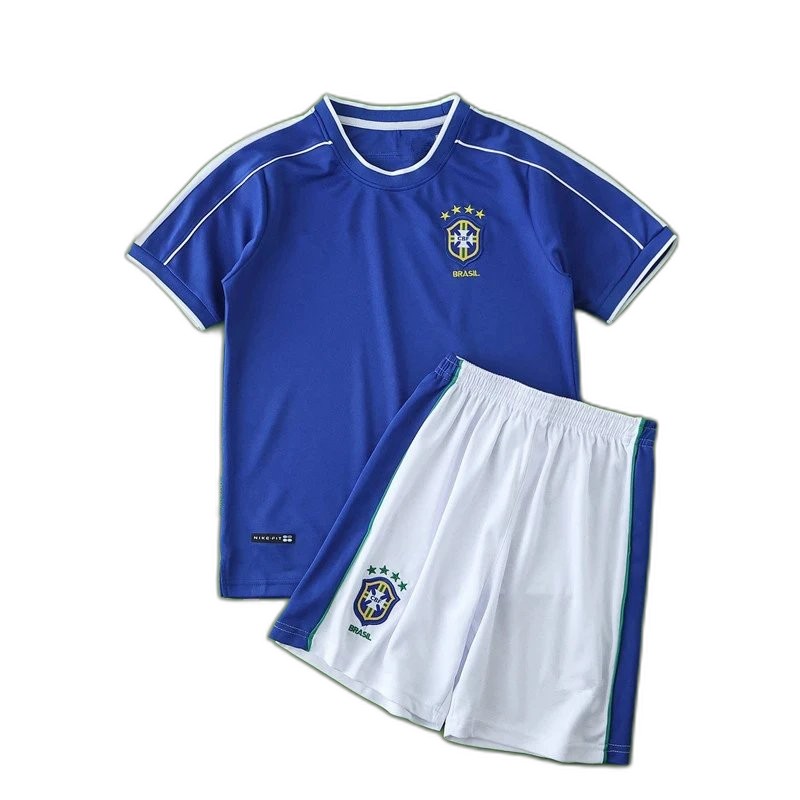 1998 Brazil away retro Kids kit
