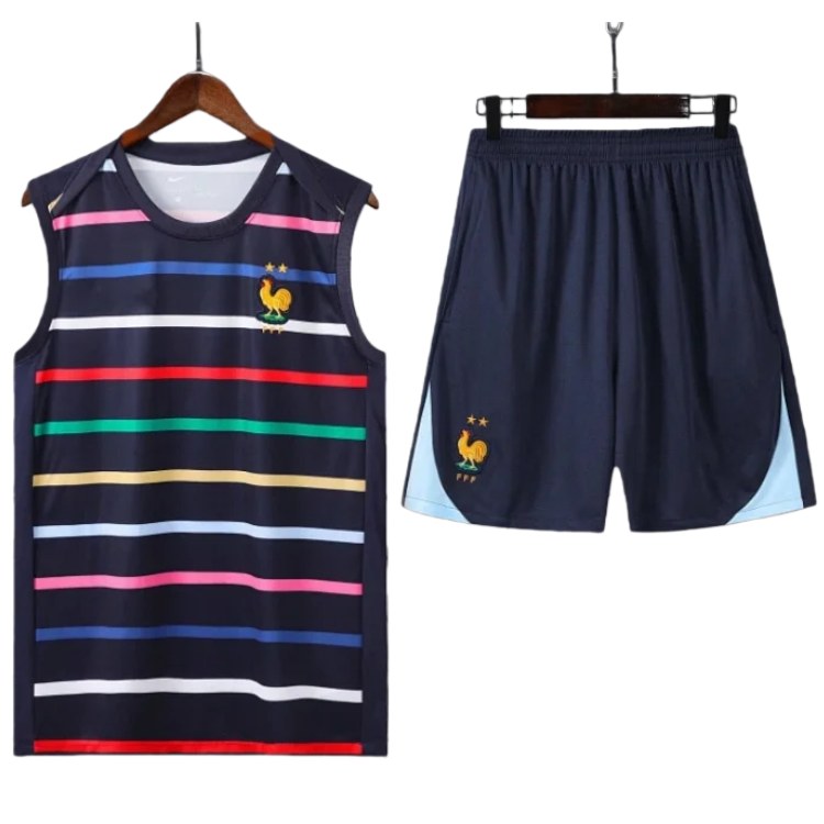 2425 France Training clothes suit vest Fan version