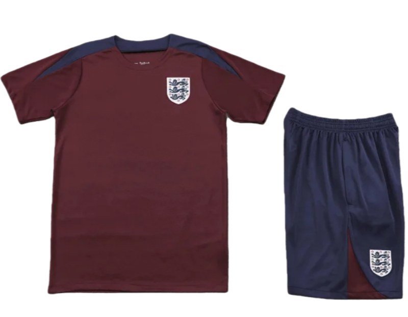 2425 England Training clothes suit Short sleeve Fan version