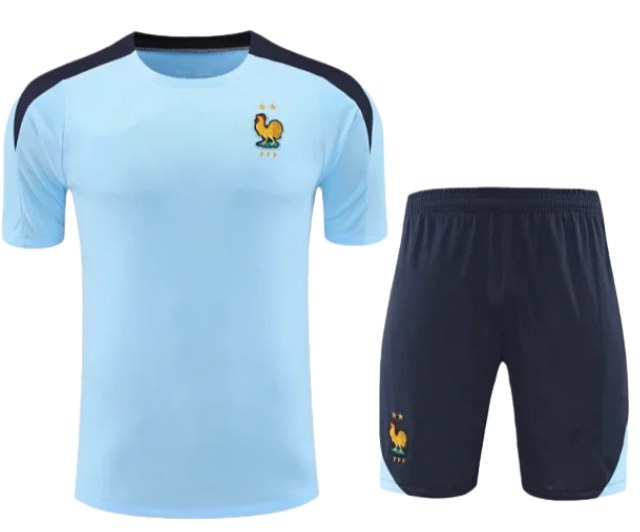 2425 France Training clothes suit Short sleeve Fan version
