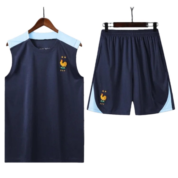 2425 France Training clothes suit vest Fan version