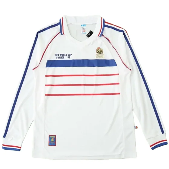 1998 season France away Long sleeved retro Fan version