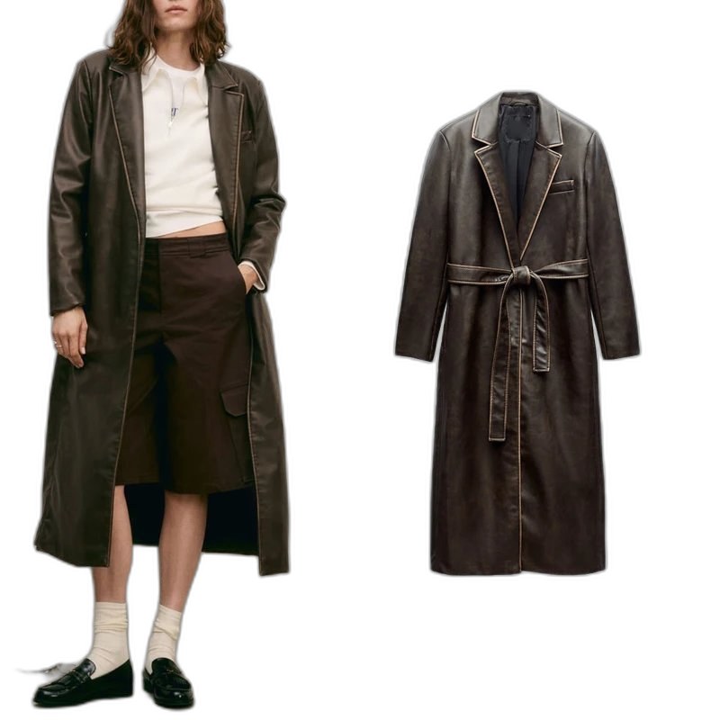 Zara Leather Coat