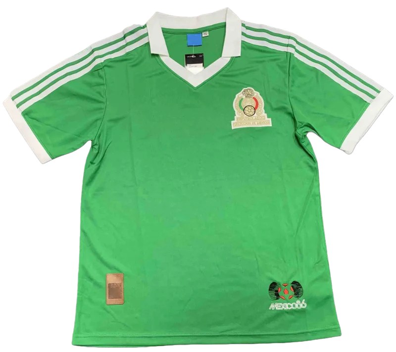 1986 season Mexico Home retro Fan version